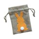 thumbnail image 3 of Bolsa de regalo con cordón de arpillera para decoración de Pascua Naranja, 3 of 9