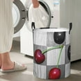 thumbnail image 4 of Goofa Cherries laid Printed Circular Hamper,Laundry Basket with Handles,Storage Baskets Foldable,Large Capacity Laundry Hamper-Medium, 4 of 8