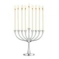 thumbnail image 5 of Sziqiqi 9 Branch Silver Hanukkah Menorah: Elegant Tree of Life Design Judaica Gift for Jewish Holiday Traditional Candle Holder for Hanukkah Decor Cone-Shaped for Secure Holiday Lighting Ceremony, 5 of 8