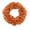 D-19069VV, variant on Thanksgiving Maple Leaf Fabric Wreath, 17.71" Ruffled Door Wreath with Vibrant Orange Autumn Leaves (D)