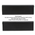 thumbnail image 3 of M.2 NGFF SSD Hard Drive Enclosure, B Key USB3.1 Type C 10Gbps High Speed Transmission Metal Solid State Drive Enclosure Support UASP Trim, 3 of 8