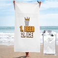 thumbnail image 1 of Mi lista de deseos Cerveza Hielo Divertido Beber Cerveza Bar Borracho Toalla de playa Toallas de baño de microfibra Manta de playa suave Para desfile Natación Yoga Mujeres Hombres, 1 of 4