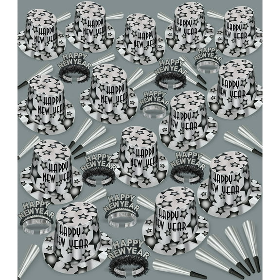 New Year Gem-Star Silver Deluxe Asst for 100