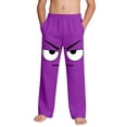 thumbnail image 1 of Casual Beach Pants for Women with Pockets Printed Drawstring 100%Polyester 1 Pc, 1 of 9