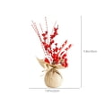 thumbnail image 3 of Ganfancp Adornos para El Árbol de Navidad Decoración Escena de Navidad Bayas Rojas Mini Decoraciones Del Árbol de Navidad Ofertas Del Día Sólo En Línea 1 Adorno, 3 of 6