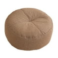 thumbnail image 3 of pitrice Coussin de Sol Rond Coussin de Méditation Chaise pour Enfants pour Studio Kaki Adultes Marron 40x15cm, 3 of 6