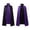 Purple, variant on FUZHIQ Mid Length Fashionable And Casual Halloween Cape With Dual Color Standing Collar For Men And Women's Cape