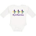 thumbnail image 3 of Inktastic My 1st Mardi Gras Fleur De Lis Boys or Girls Long Sleeve Baby Bodysuit, 3 of 5