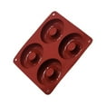 thumbnail image 2 of Dsseng 4 Grid Mold Chocolate Desert Handmade Baking Tools Cake Fondant Decoration Making Donut Mould Pancake Muffins Kitchen Coffee Color, 2 of 9