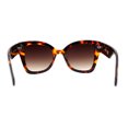 thumbnail image 4 of Womens Oversize Butterfly Thick Horn Rim Plastic Sunglasses Tortoise Brown, 4 of 4