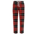 thumbnail image 5 of LNZGNM Mens Pajamas Pants Elastic Waist Drawstring Prints Sleep Pant Soft Loose Lightweight Pj Bottoms Fashion Home Sleepwear,Deep Red M, 5 of 6