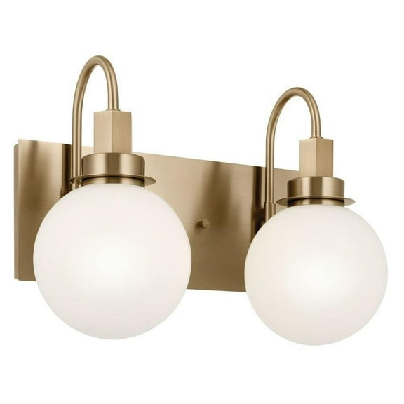 2 Light Bath Vanity-10.25 inches Tall and 14.25 inches Wide-Champagne Bronze Finish Bailey Street Home 147-Bel-5016853