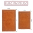 thumbnail image 3 of Home Weavers Luxury Collection 100% Cotton Reversible Bathroom Rug Set Machine Washable Bathroom Rug-17"x24", Bath Rug- 21"x34", Terracotta Color 2 Piece Bath Rug set, 3 of 7