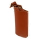 thumbnail image 2 of Funda protectora de cuero rústico para encendedor, hecha a mano, para acampar al aire libre. Color café., 2 of 14