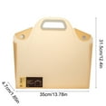 thumbnail image 4 of Sentmoon Sac à Documents Ignifuge et Imperméable Sac à Documents Translucide Sac d'Archive Grande Capacité Rangement de Données Sac de Transport de Documents d'Examen pour Réunions d'Affaires, 4 of 7