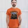 thumbnail image 3 of Tee Hunt Who Let The Hawgs Out T-Shirt Biker Motorcycle Gang Live to Ride Men's Tee, Orange, XX-Large, 3 of 5