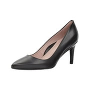 TARYN ROSE COLLECTION Womens Black Comfort Gabriela Pointed Toe Stiletto Slip On Leather Dress Pumps Shoes 10 M
