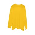 thumbnail image 4 of Iugvhana Big and Tall T-Shirts for Men Loose Casual Long Sleeve Round Neck Blouses Shirts Streetwear Trendy Shirt Top Yellow XL, 4 of 5