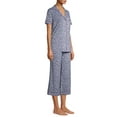 thumbnail image 3 of Secret Treasures Women's and Women's Plus Traditional Short Sleeve Notch Collar Pajama Set, 3 of 6