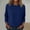 Navy, variant on NominalSnugWomen Tops Long Sleeve Blouses Dressy Casual Crewneck Pleated Tunic Shirts 2026 Loose Fashion Clothes