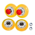 thumbnail image 1 of S SERENABLE 4 Pcs Roues de Voiture pour Enfants Protègent Votre Sol Pièce de Rechange Universelle Jaune, 1 of 9