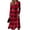Red, variant on Long Sleeve Midi Dresses for Women Plus Size Flowy Casual V Neck Wrap Dress Maxi Dress for Wedding Guest, Graduation, Party
