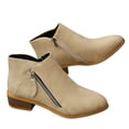 thumbnail image 5 of Urbanix Women Side Zipper Ankle Booties, Pointed Toe Low Block Heel Comfortable Dress Boots for Daily Work Casual Wear, 5 of 5