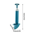 thumbnail image 3 of 2025 New Toilet Plunger High Pressure Drain Clog Remover Powerful Air Plunger Plunger Drain Clog Remover Tool For Toilets Bathroom Floor Drain Clogged Kitchen Pipe (Green), 3 of 4