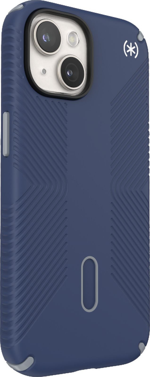 Speck iPhone 15 Case-Presidio2 Grip-ClickLock-MagSafe-6.1 Inch Phone Case-Coastal Blue/Dust Grey/White