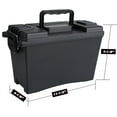 thumbnail image 5 of Olympia Tools Ammo Storage Box, Black, Adjustable, 1 Pack, 12.2"L x 5.51"W x 7.48"H, 5 of 5