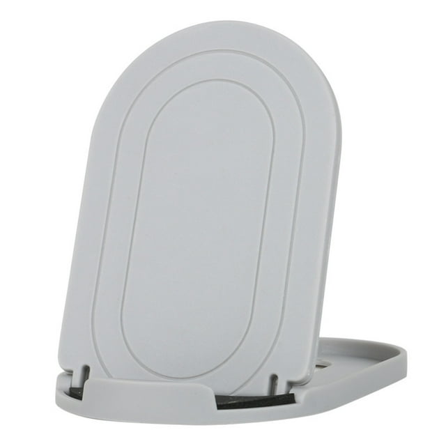 Adjustable Multi-Device Desktop Stand: Foldable, Lightweight 20g Phone/Tablet Holder with Secure Grip, 10.5x6.5cm Compact Design for Home/Office, Durable Plastic Construction in Gray – Portable
