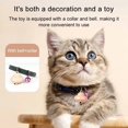 thumbnail image 6 of Automatic Cat Toys Bell Flying Saucer Collar Soft Wool Cloth USB Rechargeable Since High Laser Teaser Stick Pet Supplies (Pink), 6 of 7