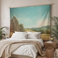 thumbnail image 3 of Turquoise Sky Hills Tapestry for Bedroom Wall Hanging Tapestry, Vintage Country Landscape Ceiling Backdrop Tapestries Poster Blanket Wall Decor for Teens Room Living Room Dorm 51" x 59", 3 of 8