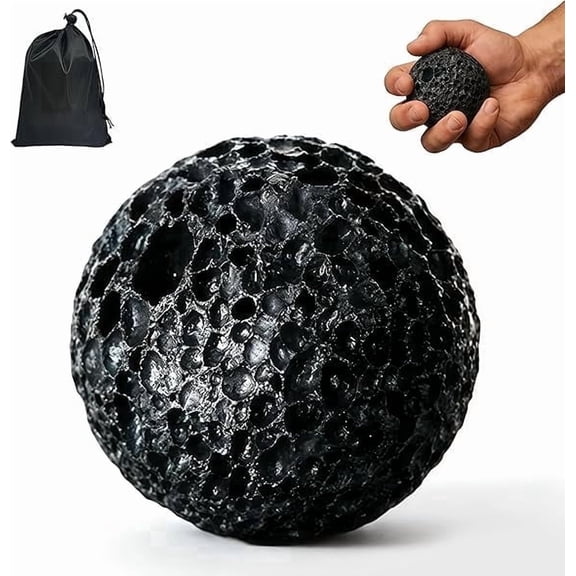 LCBarley Callus Ball for Hand 2026 Hand Grip Strengthener Moon Grip Ball Callus Rock Rock Climbing Grip Trainer, Anti-Sweat Grip StrengthenAer 1Pcs Black(S)