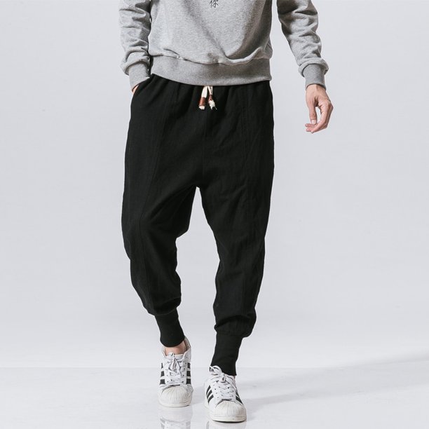Pantalones bombachos de estilo chino para hombre Tan Jianjun unisex