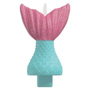 SHIMMERING MERMAIDS BIRTHDAY CANDLE (EACH)