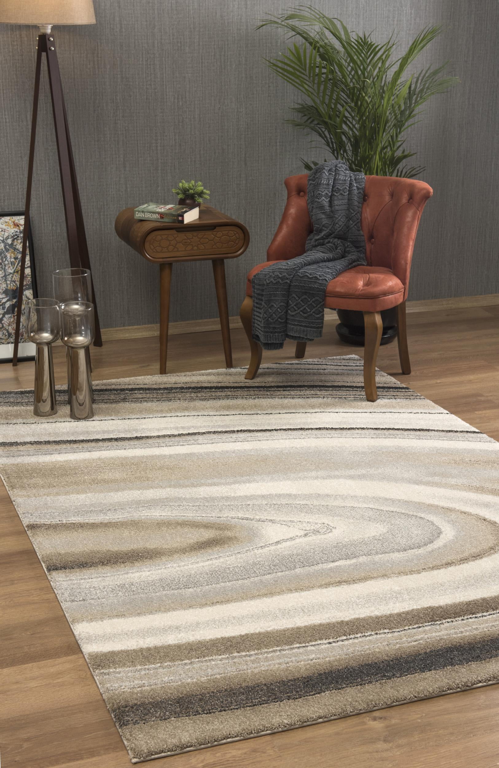 Rug Branch New Zealand Plush Collection Modern Abstract Area Rug