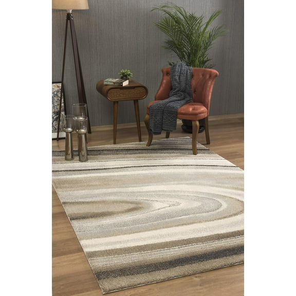 Rug Branch Contemporary Scandinavian Cream Beige Indoor Area Rug - 6x9