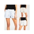 thumbnail image 4 of Yunliwuli Women Striped Shorts, Elastic Waist Casual Shorts Summer Streetwear for Daily Date, 4 of 9