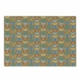 thumbnail image 1 of Cartoon Cutting Board, Forest Fauna Pattern Deer Owl Fox and Wolf Portraits on a Brown Toned Background, Decorative Tempered Glass Cutting and Serving Board, Small Size, Multicolor, by Ambesonne, 1 of 1