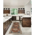 thumbnail image 3 of Linon Home Décor Washable Foster Area Rug or Runner Collection, Russet and Ivory, 2' x 8', 3 of 8