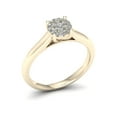 thumbnail image 2 of 1/10ct TDW Diamond 10K Yellow Gold Cluster Engagement Ring, 2 of 4