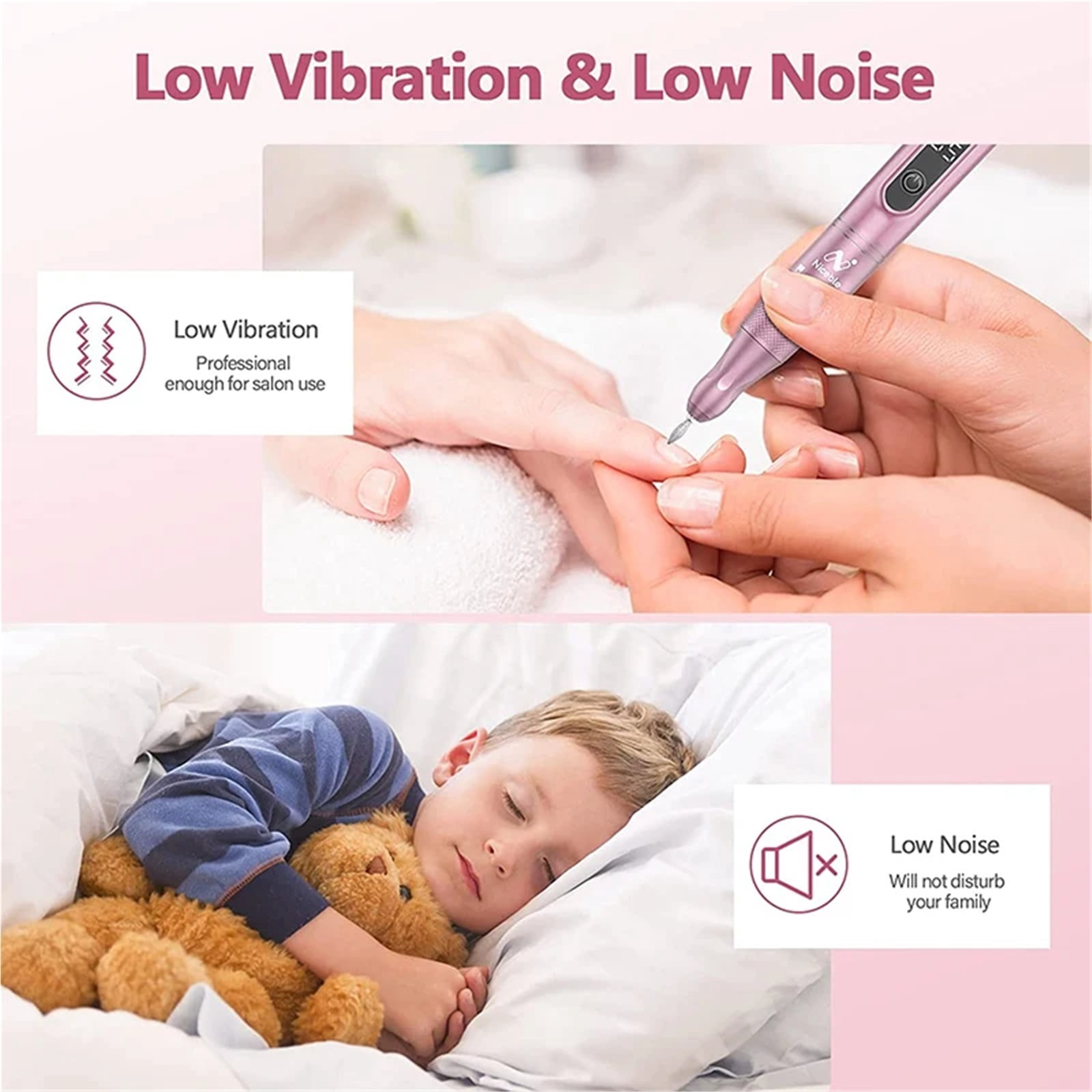 35000RPM Nail Drill Machine Professional Rechargeable Cordless Nail Sander Portable Electric Nail File Manicure Cutter Nail Art