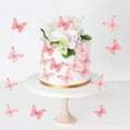 thumbnail image 3 of Sylvtty 40/48Pcs Cake Decoration Wafer Paper Flower Cake Toppers Edible Butterfly Flower Cupcake Decoration Birthday Party Accessories, 3 of 7