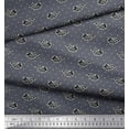 thumbnail image 3 of Soimoi Cotton Voile Fabric Fish Block Print Fabric by The Yard 56 Inch Wide, 3 of 3