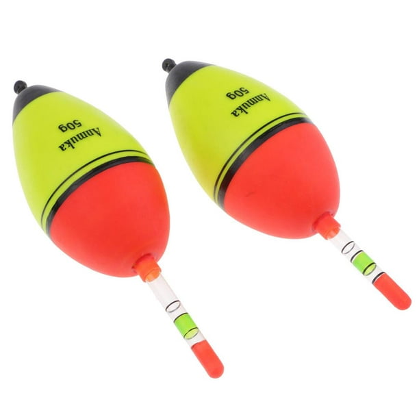 2pcs Rock Fishing Buoy Vertical Buoy Fishing Float Bobber Easy to carry,  suitable for outdoor fishing 50g 