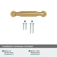 thumbnail image 4 of Amerock Coble 3 inch (76mm) Center-to-Center Champagne Bronze Cabinet Pull, 4 of 6