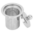 thumbnail image 5 of Qiangzon Stainless Steel Reusable Tea Infuser Mesh Loose Leaf Strainer Threaded Handle Lid Fine Filter Coffee Spice Brewer Dishwasher Safe 1 Small 62.5Mm S304 Stainless Steel Tea Strainer with Lid, 5 of 8