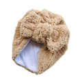 thumbnail image 1 of Baby Hat Solid Color Thicken Cute Lightweight Kid Bonnet for Daily Wear, 1 of 10