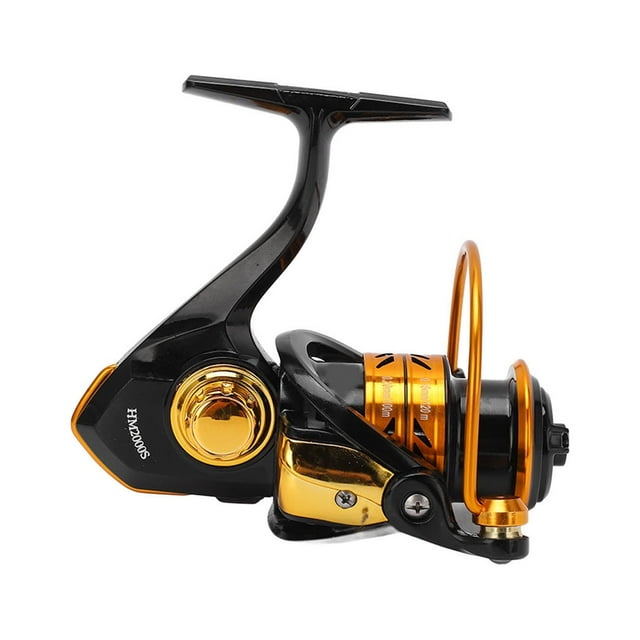 Carrete de pesca de lanzamiento de cebo, carrete de pesca giratorio 5.0: 1 carrete de pesca giratorio rueda de carrete de pesca confiable y duradero Jadeshay A